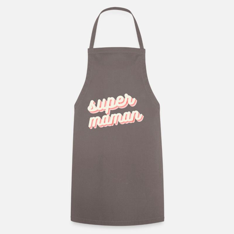super mom - Cooking Apron - grey