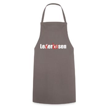 Leverkusen - Zieht den Bayern die Lederhosen aus - Kochschürze - Grau - Vorne - AI Model Male 185 dark (185cm)