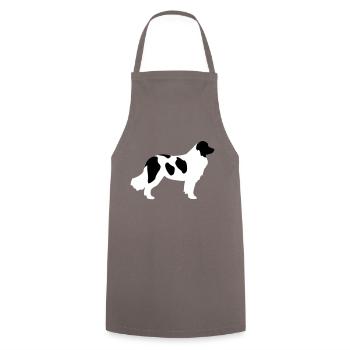 Landseer - Tablier de cuisine - gris - Devant - AI Model Male 185 dark (185cm)