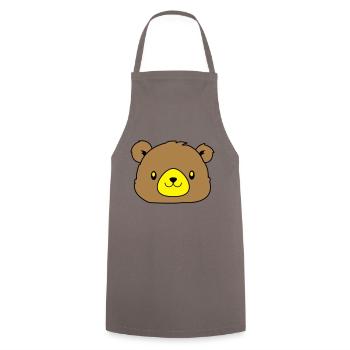 bär - Tablier de cuisine - gris - Devant - AI Model Male 185 dark (185cm)