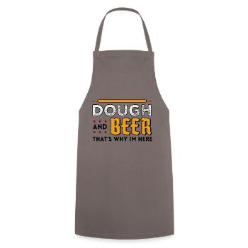 baking baker beer is love gift cake profession - Cooking Apron - grey - Front - AI Model Male 185 dark (185cm)