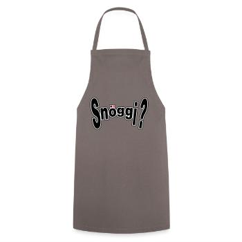 Snöggi? - Kochschürze - Grau - Vorne - AI Model Male 185 dark (185cm)