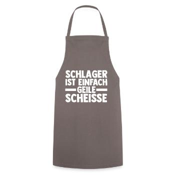 Musik Musiker Schlager - Kochschürze - Grau - Vorne - AI Model Male 185 dark (185cm)