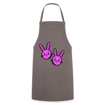 Easter Bunny Symbol Easter - Cooking Apron - grey - Front - AI Model Male 185 dark (185cm)