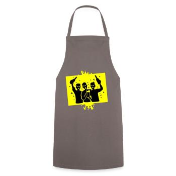 Party Junggesellenabschied Team - Kochschürze - Grau - Vorne - AI Model Male 185 dark (185cm)