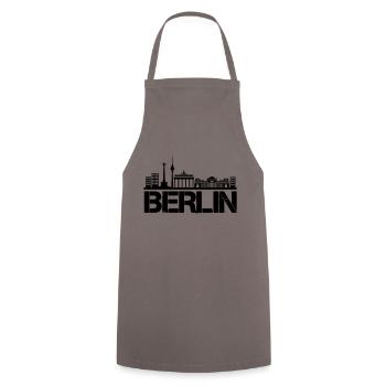 Horizon de Berlin - Tablier de cuisine - gris - Devant - AI Model Male 185 dark (185cm)