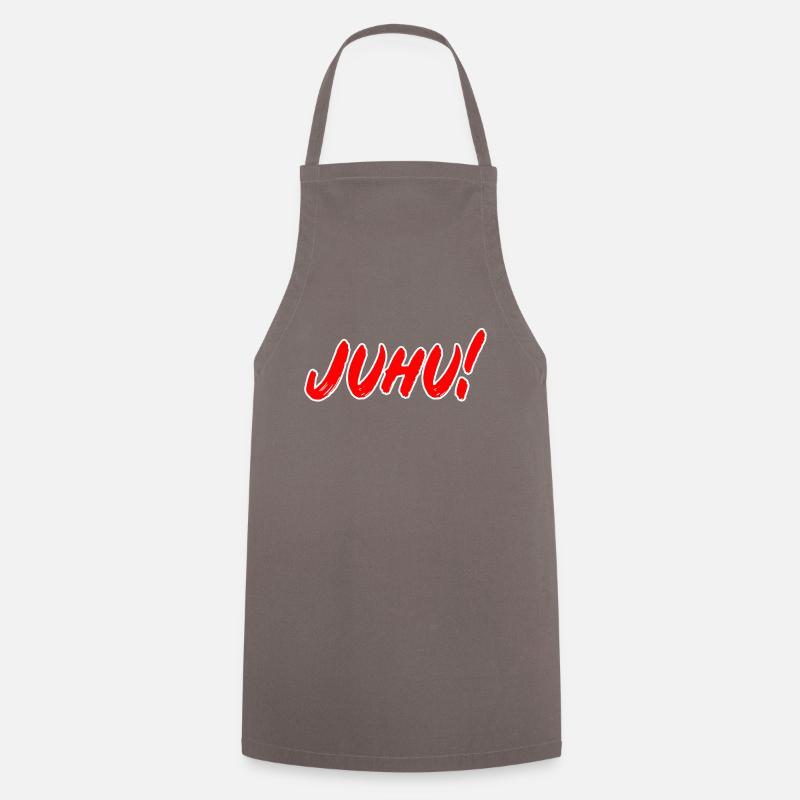 Juhu! - Kochschürze - Grau