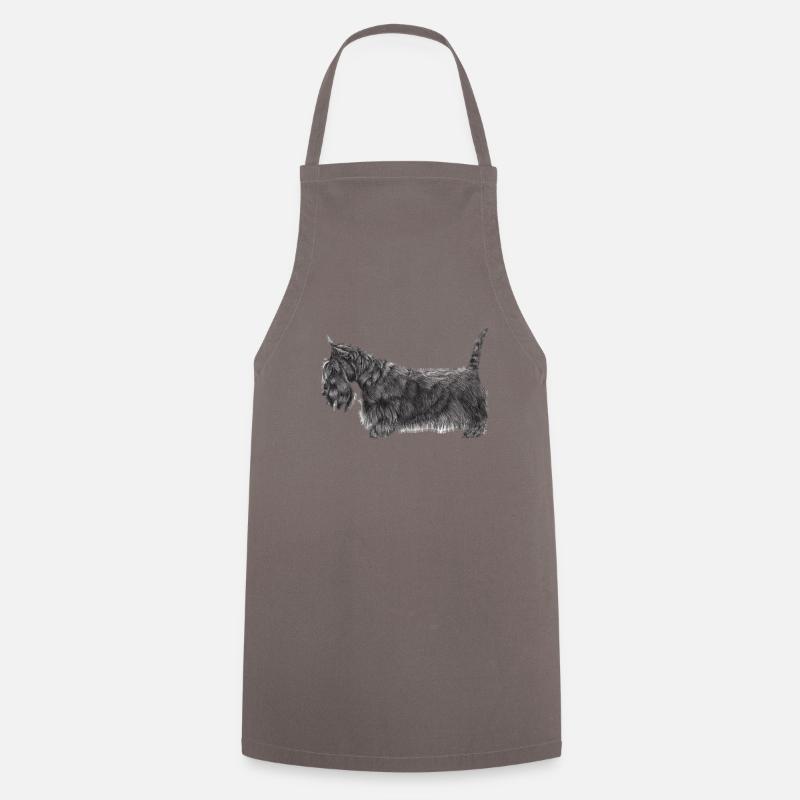 Terrier écossais UB - Tablier de cuisine - gris