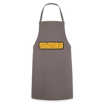 fischstäbchen lecker essen koch kinder gericht - Kochschürze - Grau - Vorne - AI Model Male 185 dark (185cm)