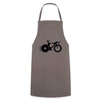 speed cycling - Cooking Apron - grey - Front - AI Model Male 185 dark (185cm)