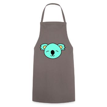 Cute Koala bear - Kochschürze - Grau - Vorne - AI Model Male 185 dark (185cm)