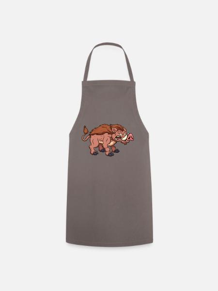 Wildschwein - Kochschürze - Grau