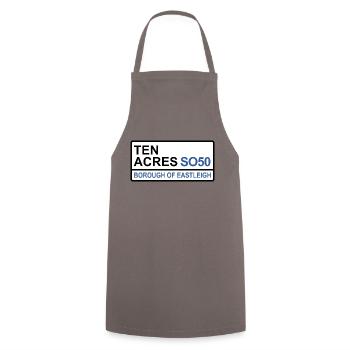 Eastleigh Ten Acres Iconic Street Sign - Cooking Apron - grey - Front - AI Model Male 185 dark (185cm)