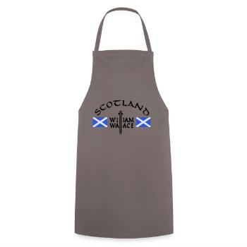 Scotland William Wallace - Cooking Apron - grey - Front - AI Model Male 185 dark (185cm)