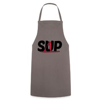 SUP Fahrer - SUP driver - Cooking Apron - grey - Front - AI Model Male 185 dark (185cm)