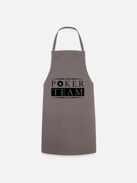 poker team - Kochschürze - Grau