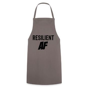 Resilient AF - Cooking Apron - grey - Front - AI Model Male 185 dark (185cm)