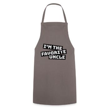 at The Favorite Uncle - Cooking Apron - grey - Front - AI Model Male 185 dark (185cm)