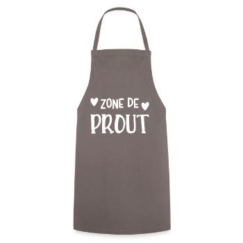 zone de prout - Tablier de cuisine - gris - Devant - AI Model Male 185 dark (185cm)