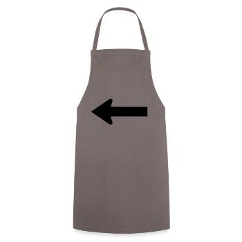 pfeil - Kochschürze - Grau - Vorne - AI Model Male 185 dark (185cm)