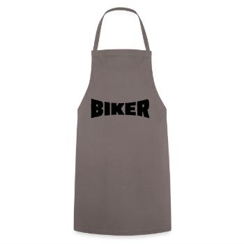 Biker - Tablier de cuisine - gris - Devant - AI Model Male 185 dark (185cm)