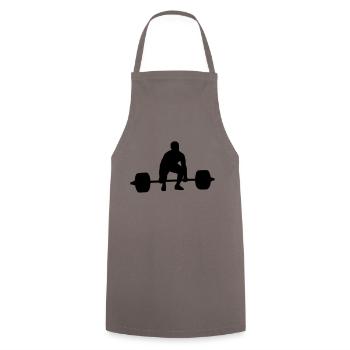 Umsetzen start position - Kochschürze - Grau - Vorne - AI Model Male 185 dark (185cm)