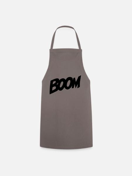 BOOM Comic Style - Cooking Apron - grey
