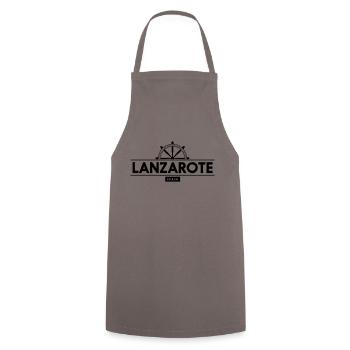Lanzarote - Kochschürze - Grau - Vorne - AI Model Male 185 dark (185cm)