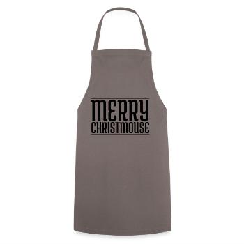 cottondrawstringbag come funny funny quote - Cooking Apron - grey - Front - AI Model Male 185 dark (185cm)