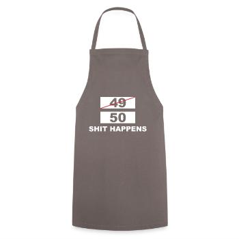 Lustiger Spruch Witzig Humor Geschenkidee - Kochschürze - Grau - Vorne - AI Model Male 185 dark (185cm)