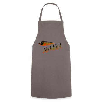 Jerkbait - Kochschürze - Grau - Vorne - AI Model Male 185 dark (185cm)