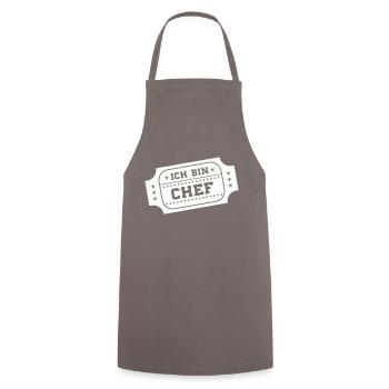 Je suis le patron - Tablier de cuisine - gris - Devant - AI Model Male 185 dark (185cm)