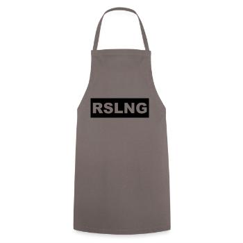 RSLNG - Riesling Black Block - Kochschürze - Grau - Vorne - AI Model Male 185 dark (185cm)