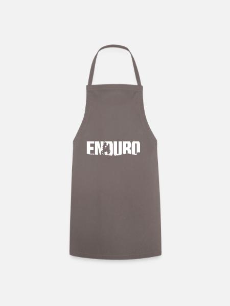 Enduro offroad motorcycle - Cooking Apron - grey