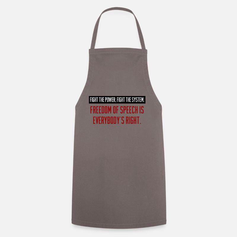speech freedom - Cooking Apron - grey