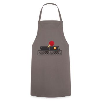 Table tennis table tennis racket ball - Cooking Apron - grey - Front - AI Model Male 185 dark (185cm)