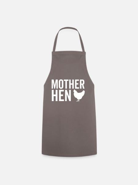 Mutter Henne - Kochschürze - Grau