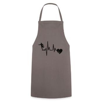 Entraîneur de football Joueur de football fréquence cardiaque Joueur de football - Tablier de cuisine - gris - Devant - AI Model Male 185 dark (185cm)