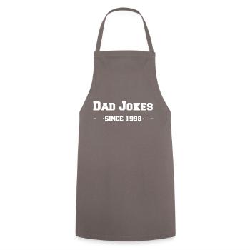 Dad Jokes since 1998 - Kochschürze - Grau - Vorne - AI Model Male 185 dark (185cm)