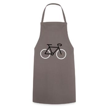 Bicycle - Cooking Apron - grey - Front - AI Model Male 185 dark (185cm)