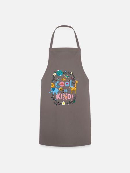 Play-Doh Animals With Slogan It's Cool To Be Kind - Cooking Apron - grey