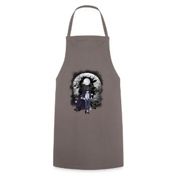 horreur halloweefn fleddermäuse épée de combattant - Tablier de cuisine - gris - Devant - AI Model Male 185 dark (185cm)