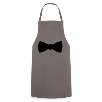 fliege_krawatte_1__f1 - Tablier de cuisine - gris - Devant - AI Model Male 185 dark (185cm)