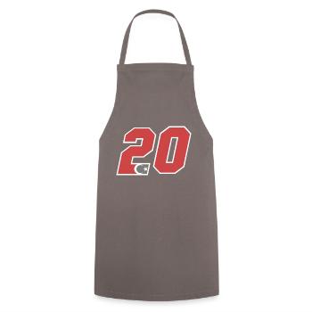 Denizli - Cooking Apron - grey - Front - AI Model Male 185 dark (185cm)
