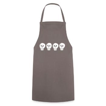 Gang du crâne - Tablier de cuisine - gris - Devant - AI Model Male 185 dark (185cm)