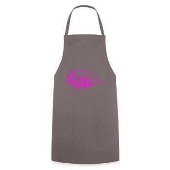 PRC ikon rose tag - Cooking Apron - grey - Front - AI Model Male 185 dark (185cm)