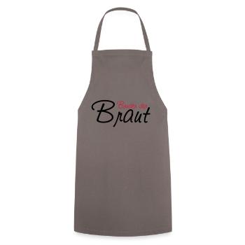 bruder_der_braut - Kochschürze - Grau - Vorne - AI Model Male 185 dark (185cm)