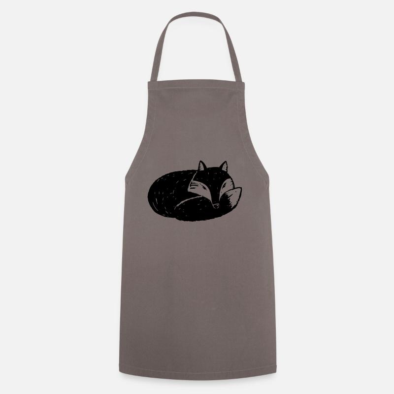 Fox - Cooking Apron - grey