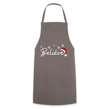 Believe - Cooking Apron - grey - Front - AI Model Male 185 dark (185cm)