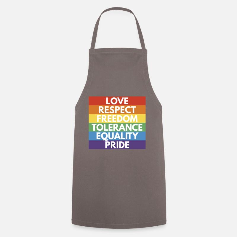 LGBTQ+ - Cooking Apron - grey